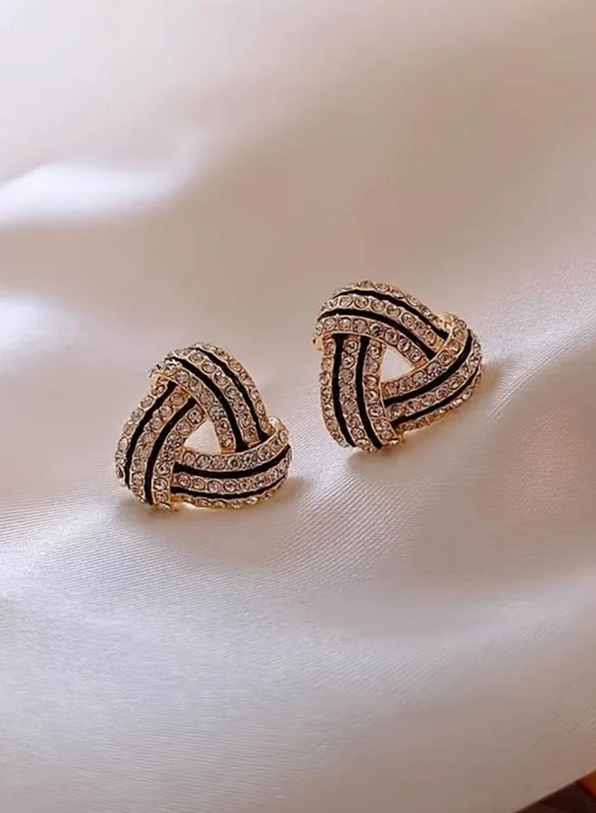 Take Two Geometric Rhinestone Earrings